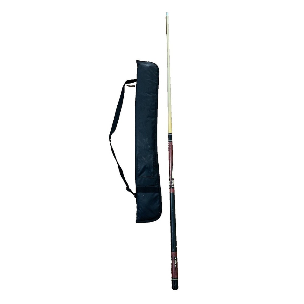 Vintage Pro Speed Lightning ProAm Pool Cue 58" 2 Pc Red Cue Stick w/ Case